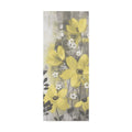 Floral Symphony Yellow Gray Canvas Art Q828