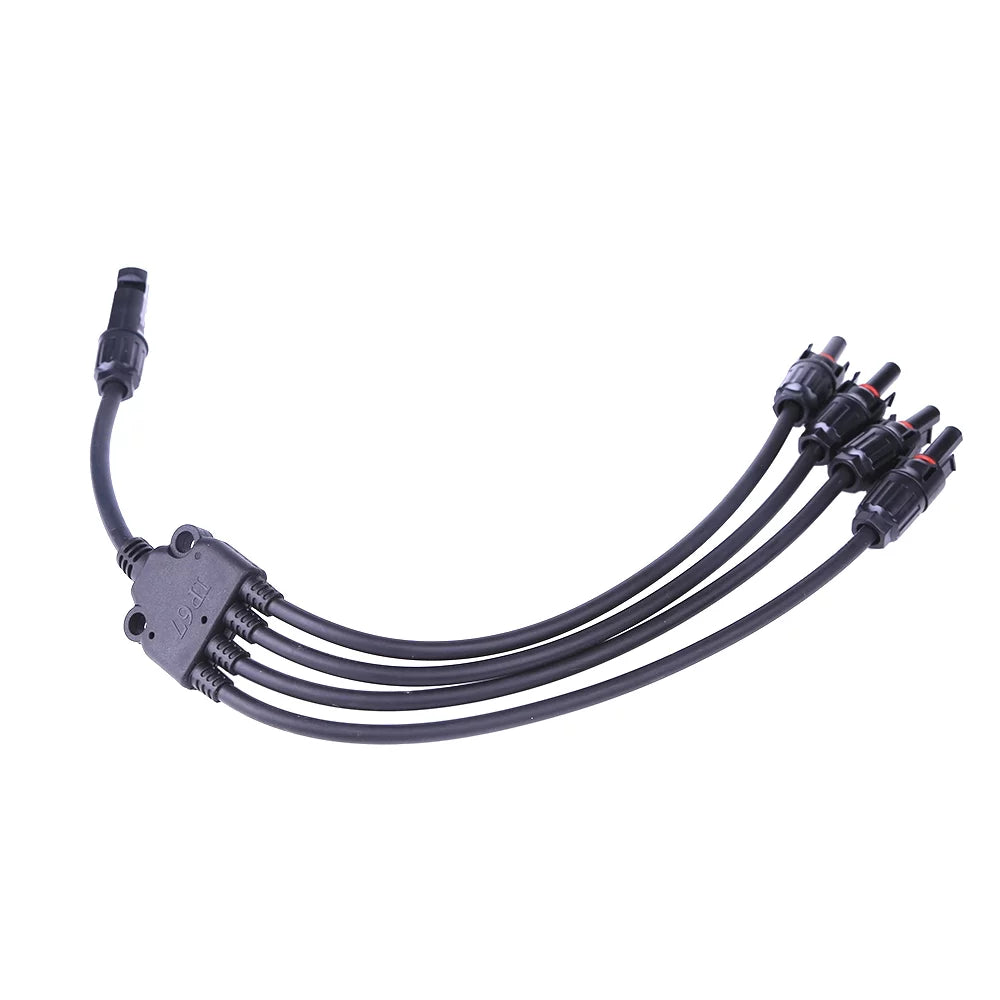 Y Type 1 to 4 MC4 Solar Panel Cable Connectors 30A W37870