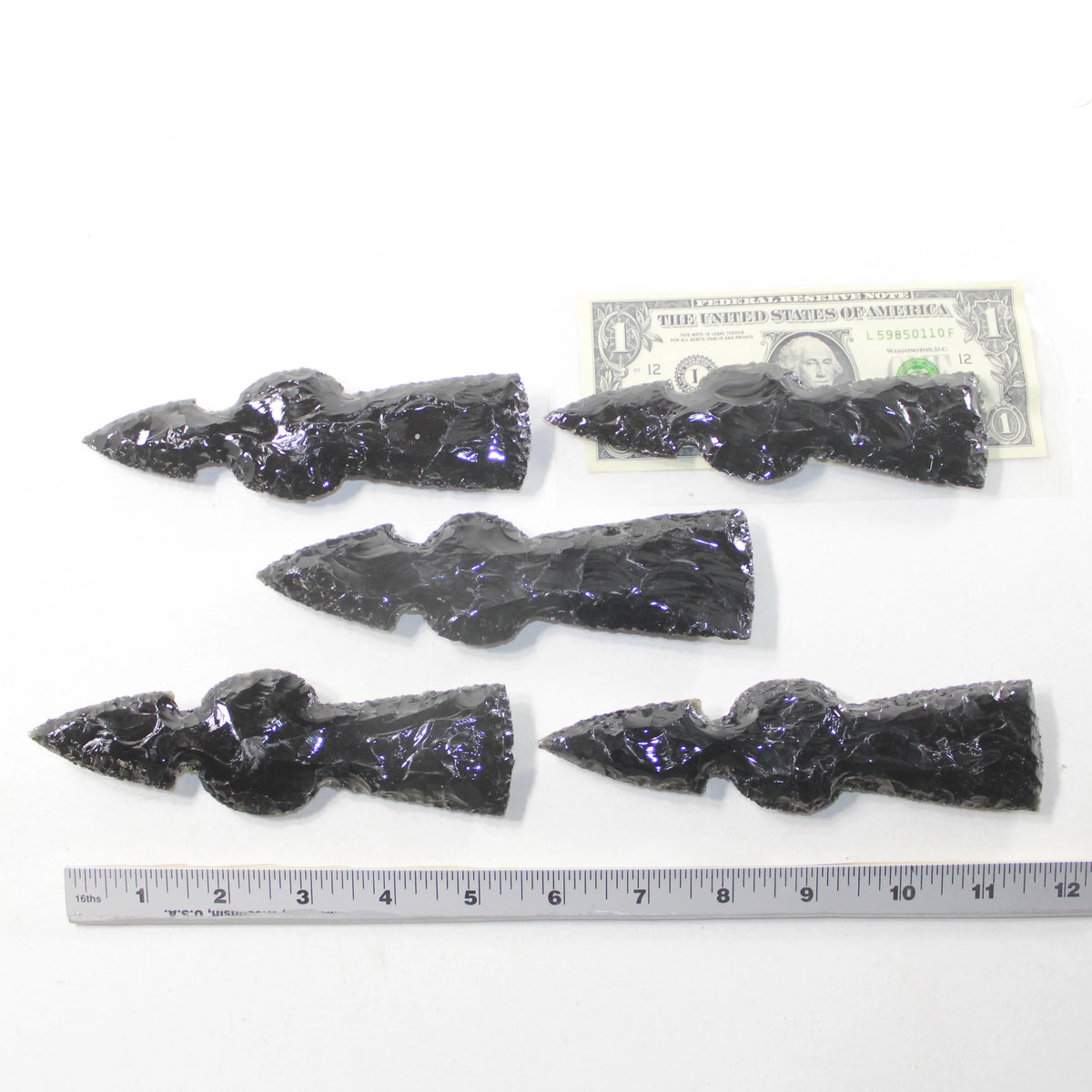 Obsidian Ornamental Tomahawk Heads U911