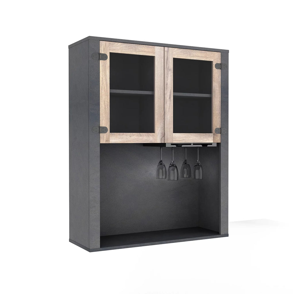 31 Inch Black Bar Cabinet V22944