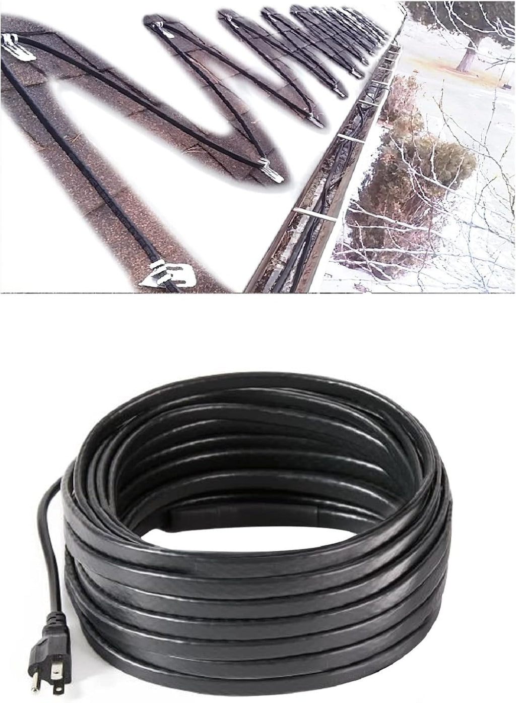 140 feet 8 Watts Per Foot Roof Snow De-Icing Heating Cable T3953