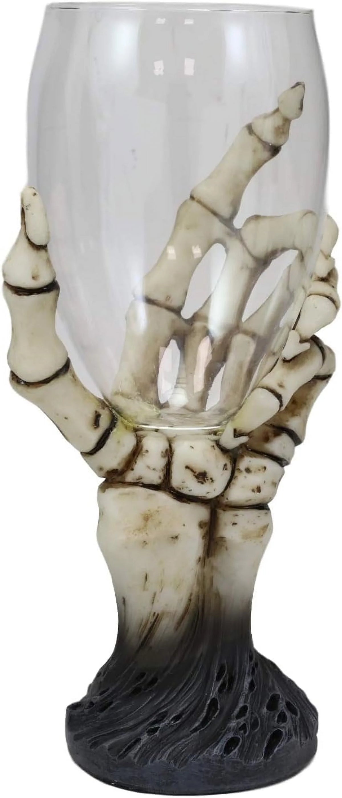 Gothic Skeleton Wine Goblet Glass Chalice Y6944