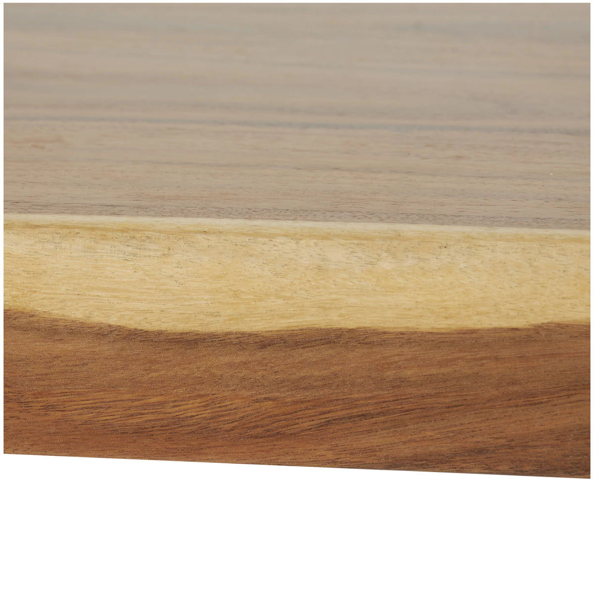 Brown Wood Dining Table with Block Style Base G79111
