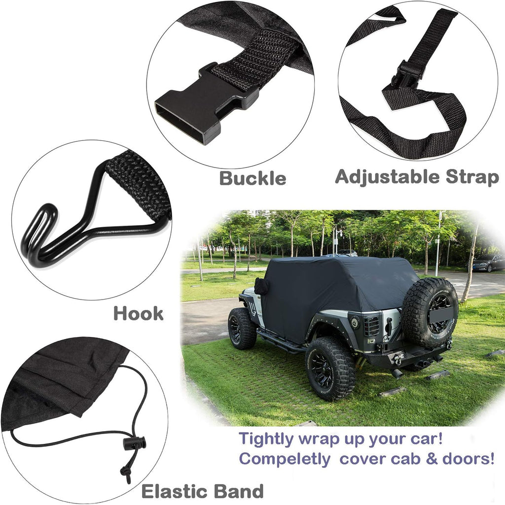 Black Oxford Car Cover F8323