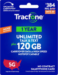 $384 Unlimited Talk & Text Plus 120 GB of Data Annual Prepaid Plan F621