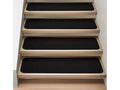 Set of 15 Black Carpet Stair Treads L41045