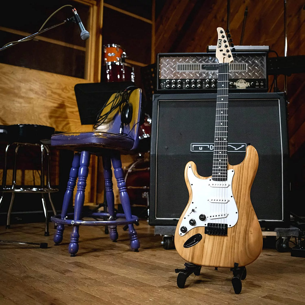 Natural 39” Left Handed Electric Guitar O2611