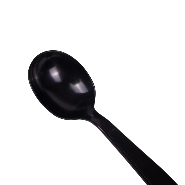 Black PS Plastic Soup Spoons 1,000 ct Z403