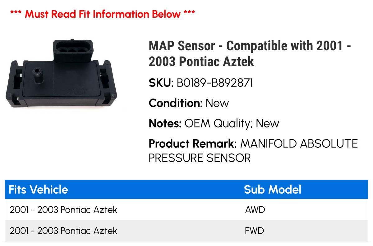 MAP Sensor Q7570
