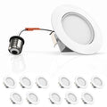 12-Pack Dimmable LED Recessed Downlight, 10W, 700 Lumens, 5000K V55428