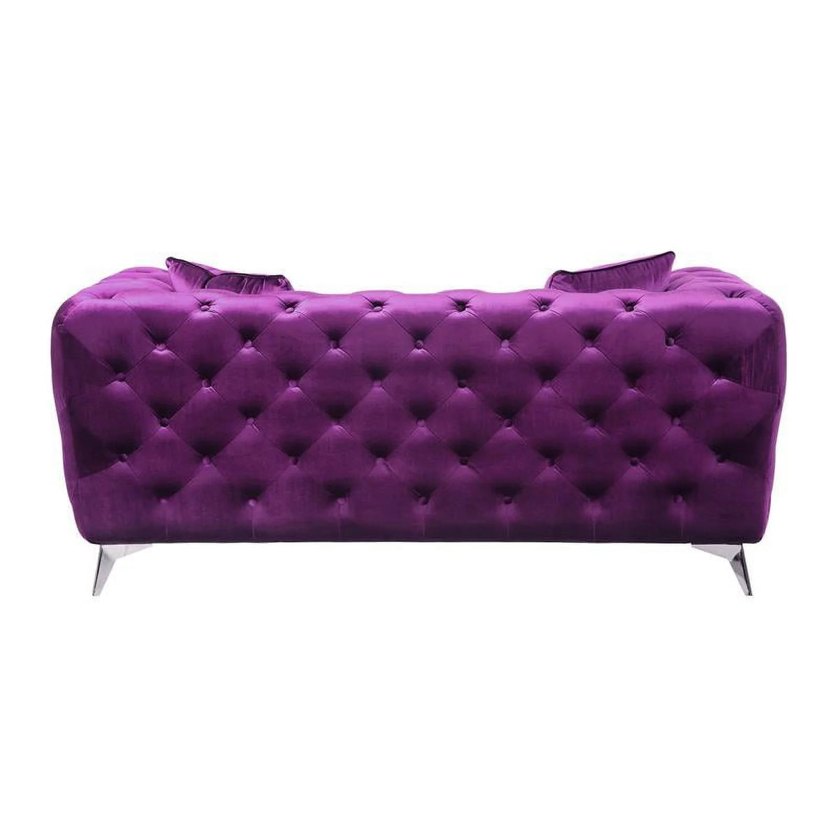 Purple Fabric Loveseat J74319