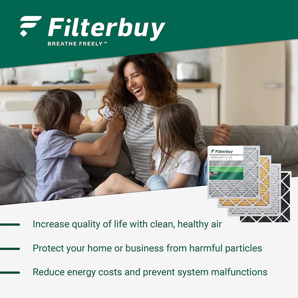 17x20x4 MERV 13 Pleated HVAC Air Filters (2-Pack) U91762