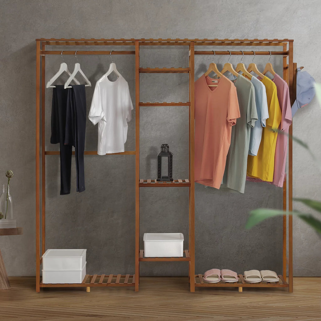 Bamboo 6 Tiers Coat Pants Rack K90821