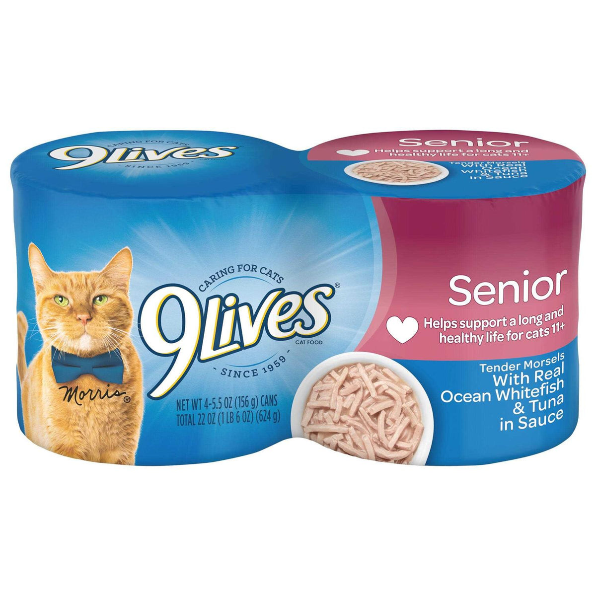 Wet Senior Cat Food with Whitefish & Tuna in Sauce F303713