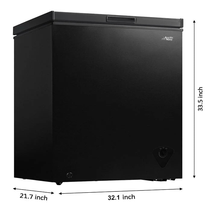 7 Cu ft Black Chest Freezer O83316