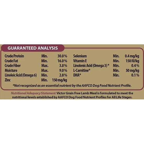 Grain Free Lamb Meal Dry Dog Food V4043