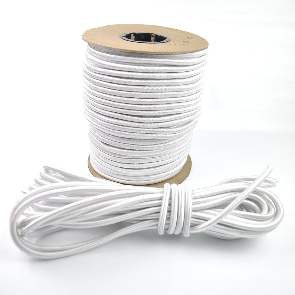 100ft 3/8 Inch White Bungee Shock Cord Pack of 2 A743370