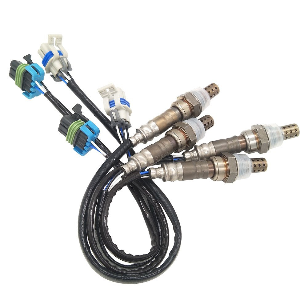 4pcs Heated Oxygen Sensor Replacement for Escalade Silverado 1500 2500 Yukon Sierra 1500 2500 3500 H2 6.0L 2003-2006 Pack of 2 G833548