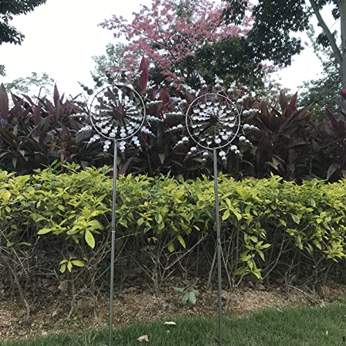 Stainless Steel Kinetic Wind Spinner Garden Stake Q138