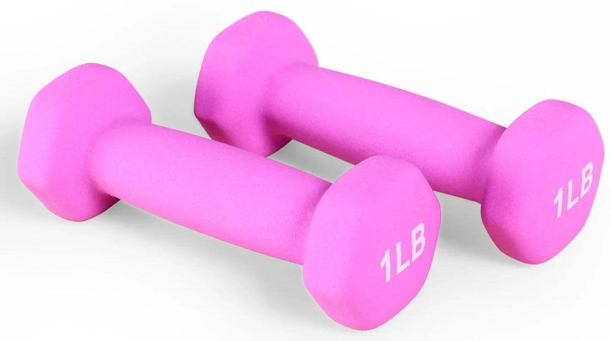 1 lbs Pair Vinyl Coated Dumbbells F163481