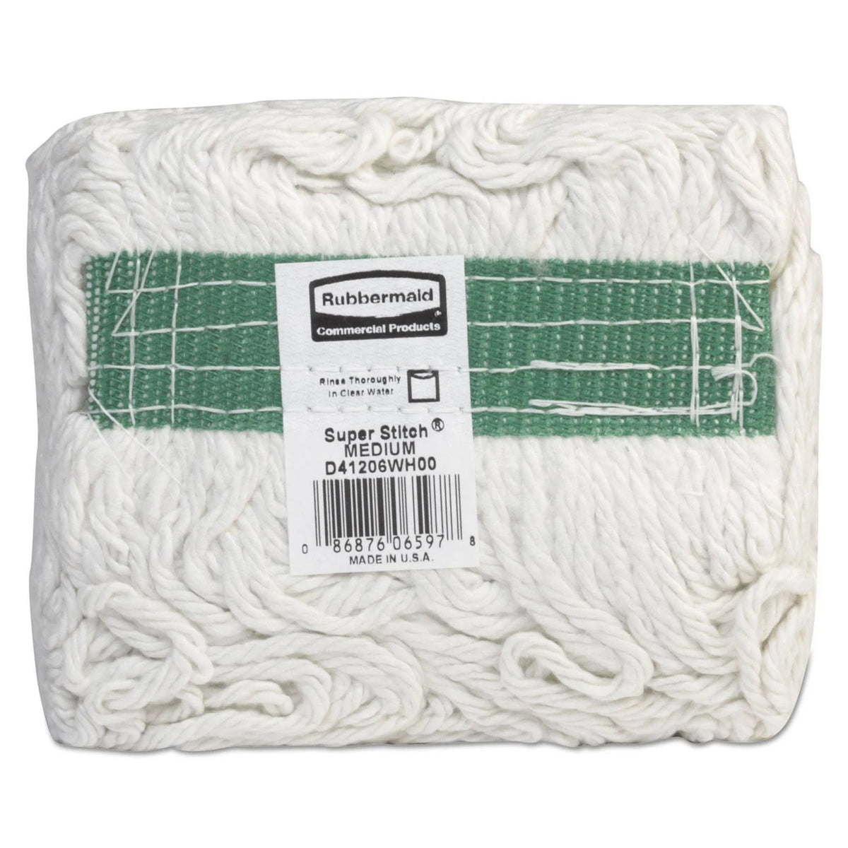 White Medium Rayon Mop Heads, 6/Carton F184613
