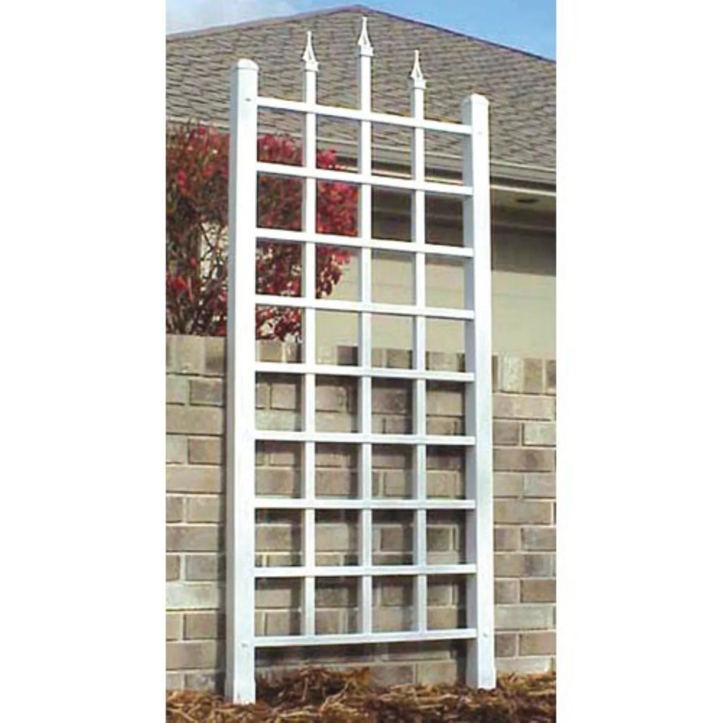 White Vinyl Wall Trellis H968