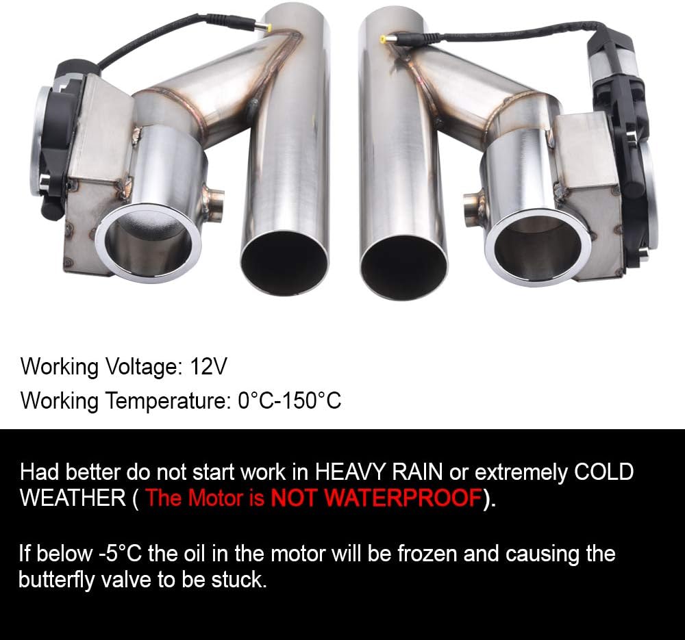 3.0 Inch Stainless Steel Dual Exhaust Pipe Kit Z142