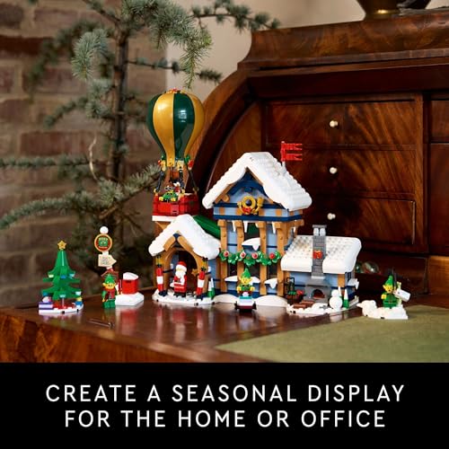 LEGO Icons Santa's Post Office Building Set with Santa Minifigure and 4 Elves Minifigures E4273