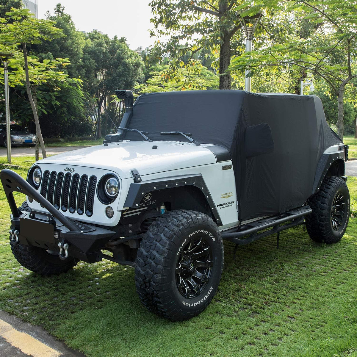 Black Oxford Car Cover F8323