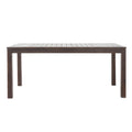 Dark Brown Acacia Wood Rectangular Dining Table X571