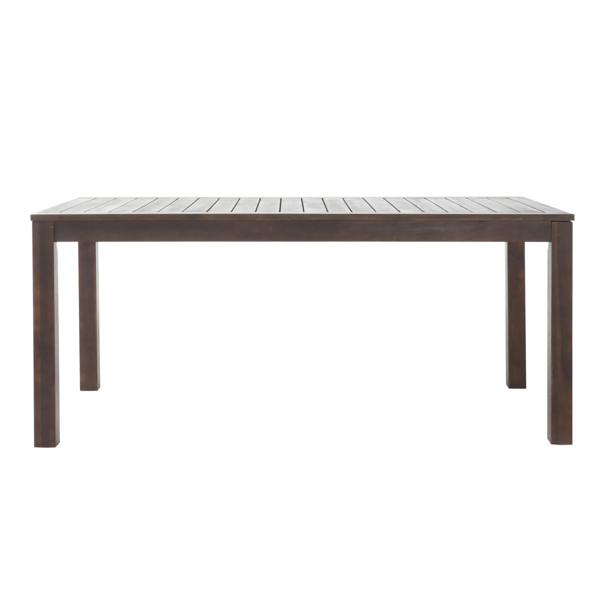 Dark Brown Acacia Wood Rectangular Dining Table X571