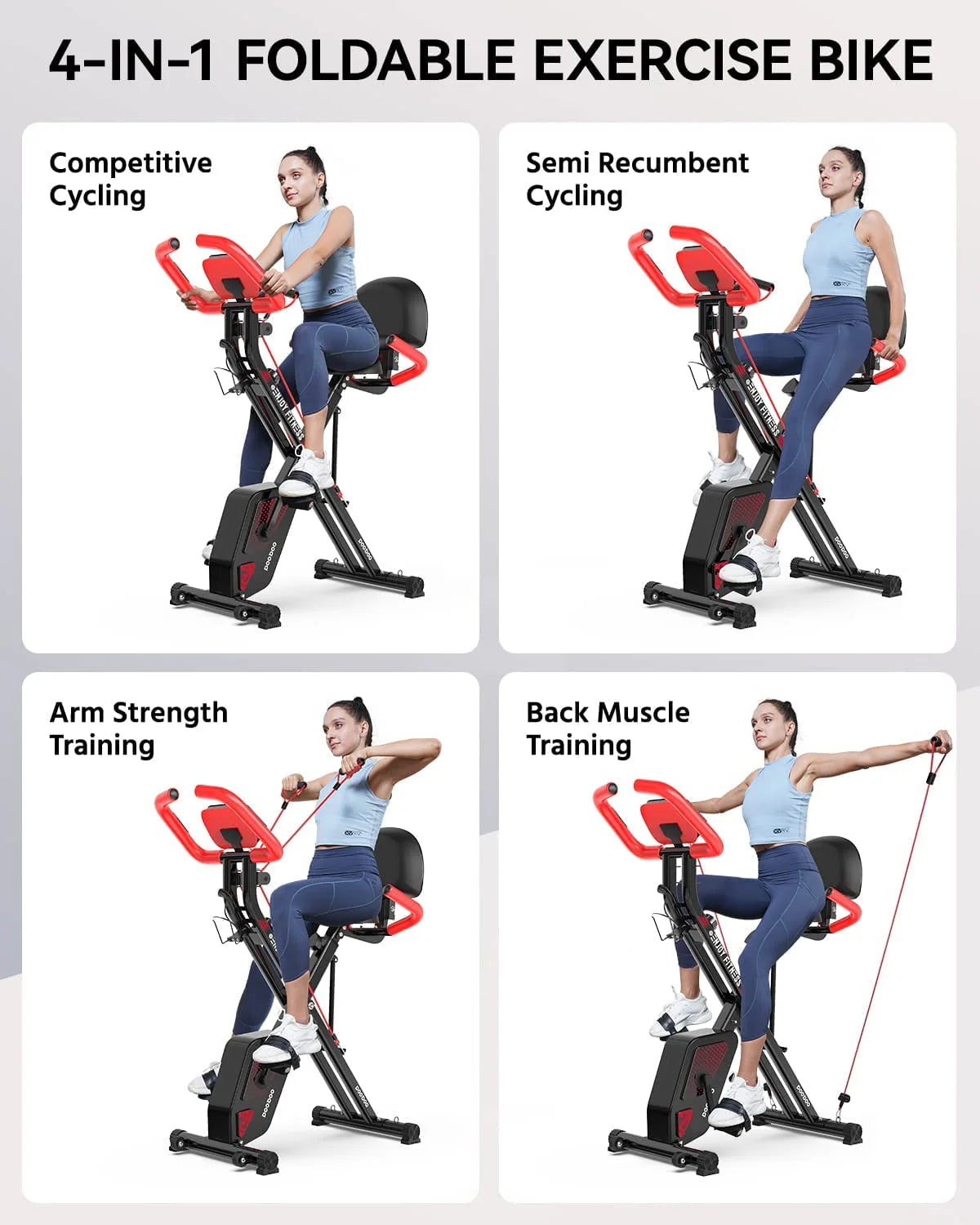 Foldable Magnetic Exercise Bike D134203