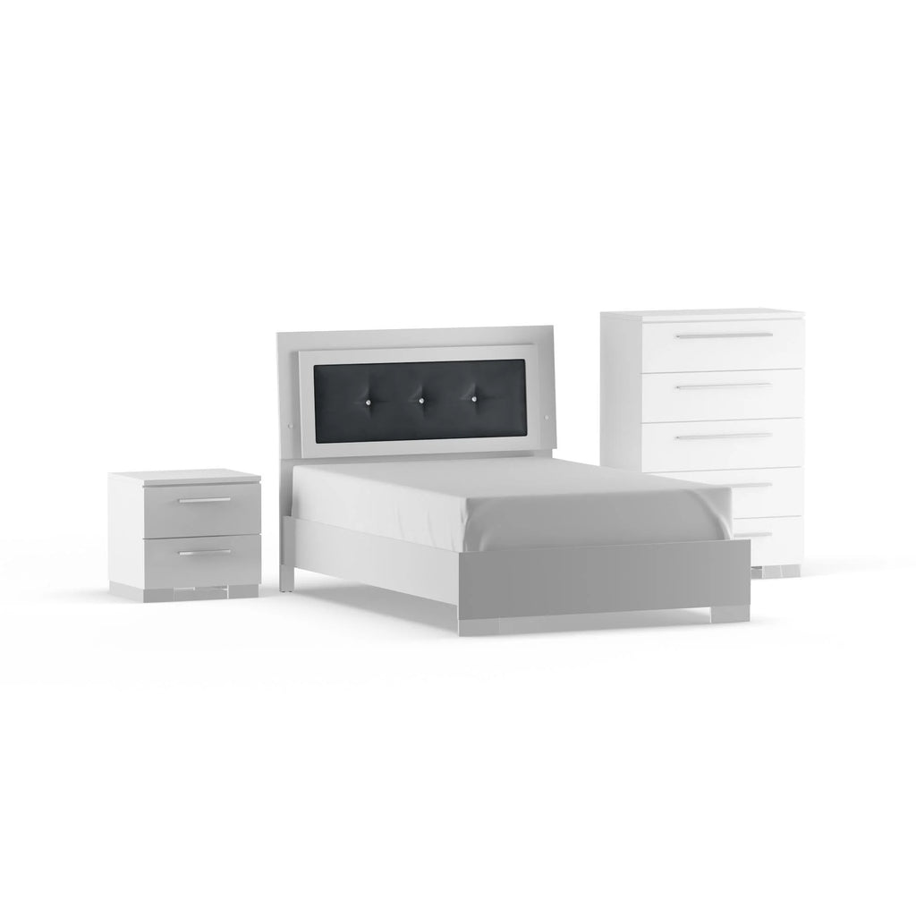 White 3-Piece Full Size Bedroom Set E570343