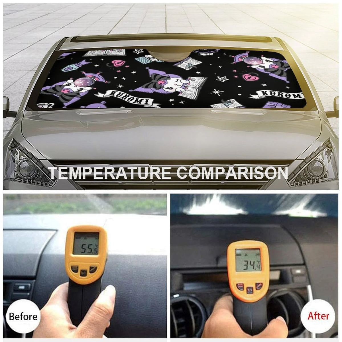 Foldable Reflective Car Windshield Sun Visor Cover R402