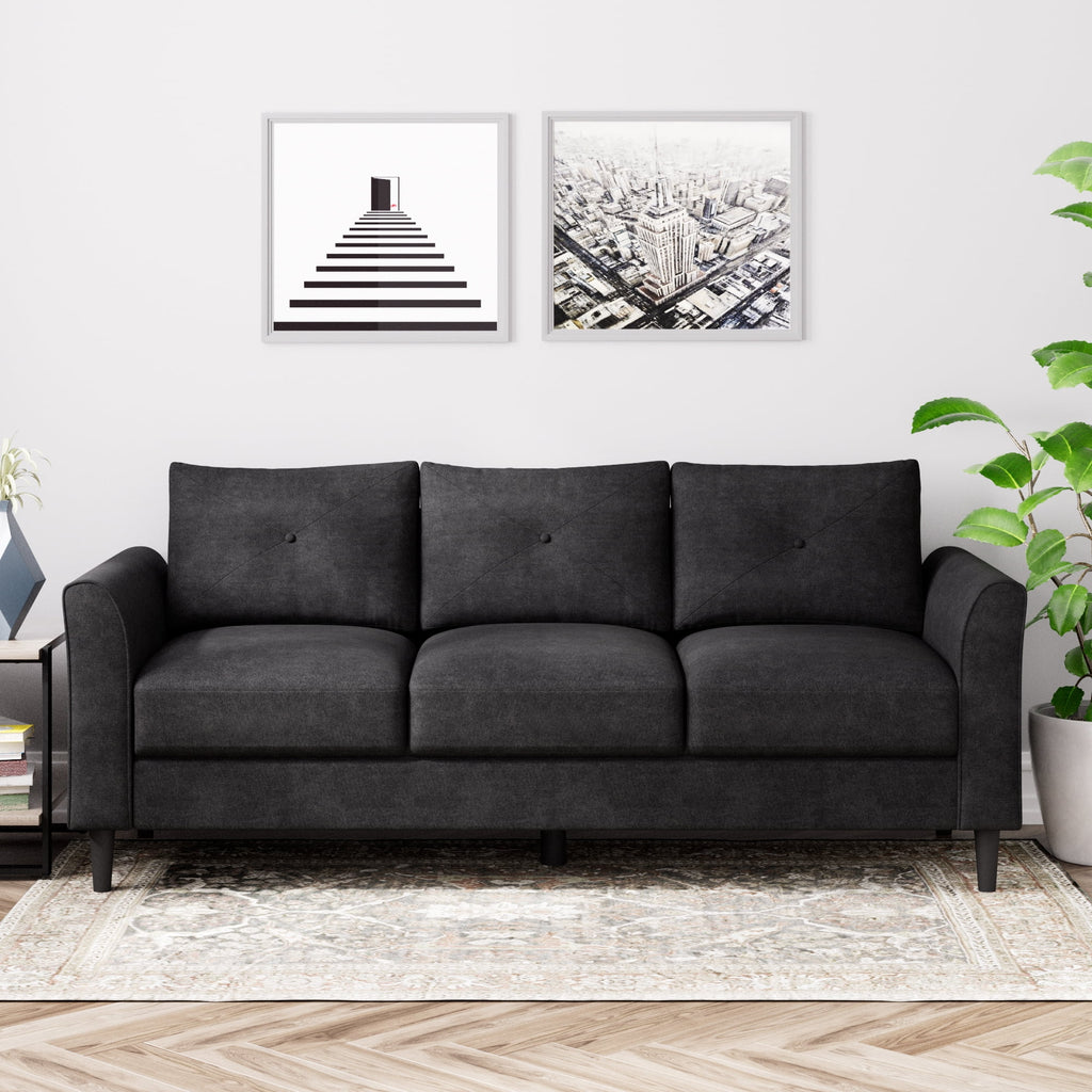Black Sofa Couch F117