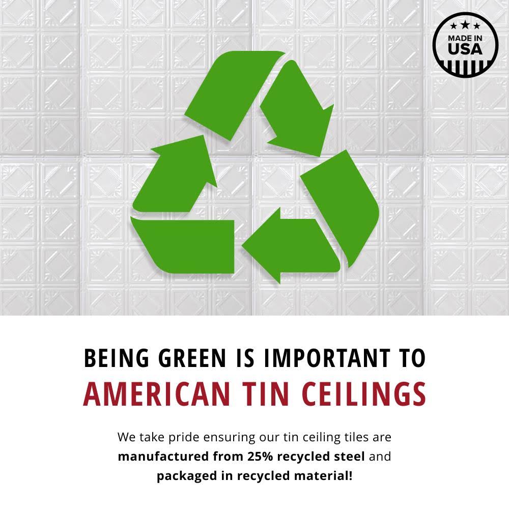 24-in x 24-in 5-Pack Stainless Steel Surface-Mount Ceiling Tiles F154