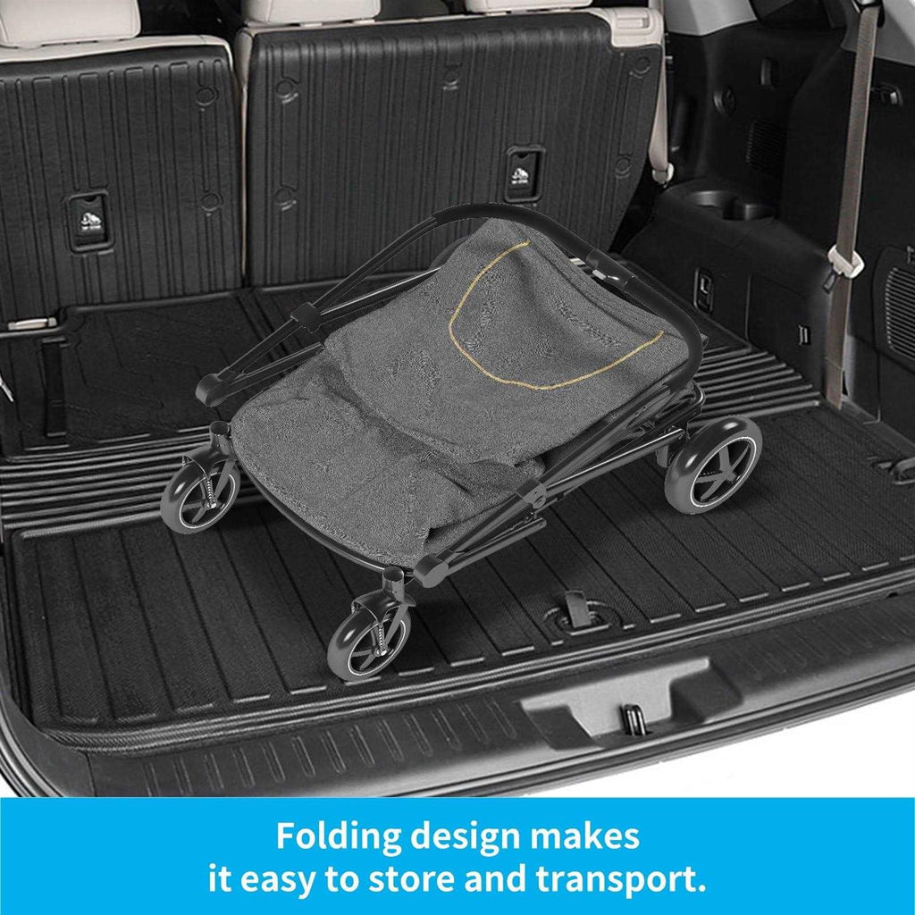 Pet Stroller with Brakes and Storage Pocket X84638