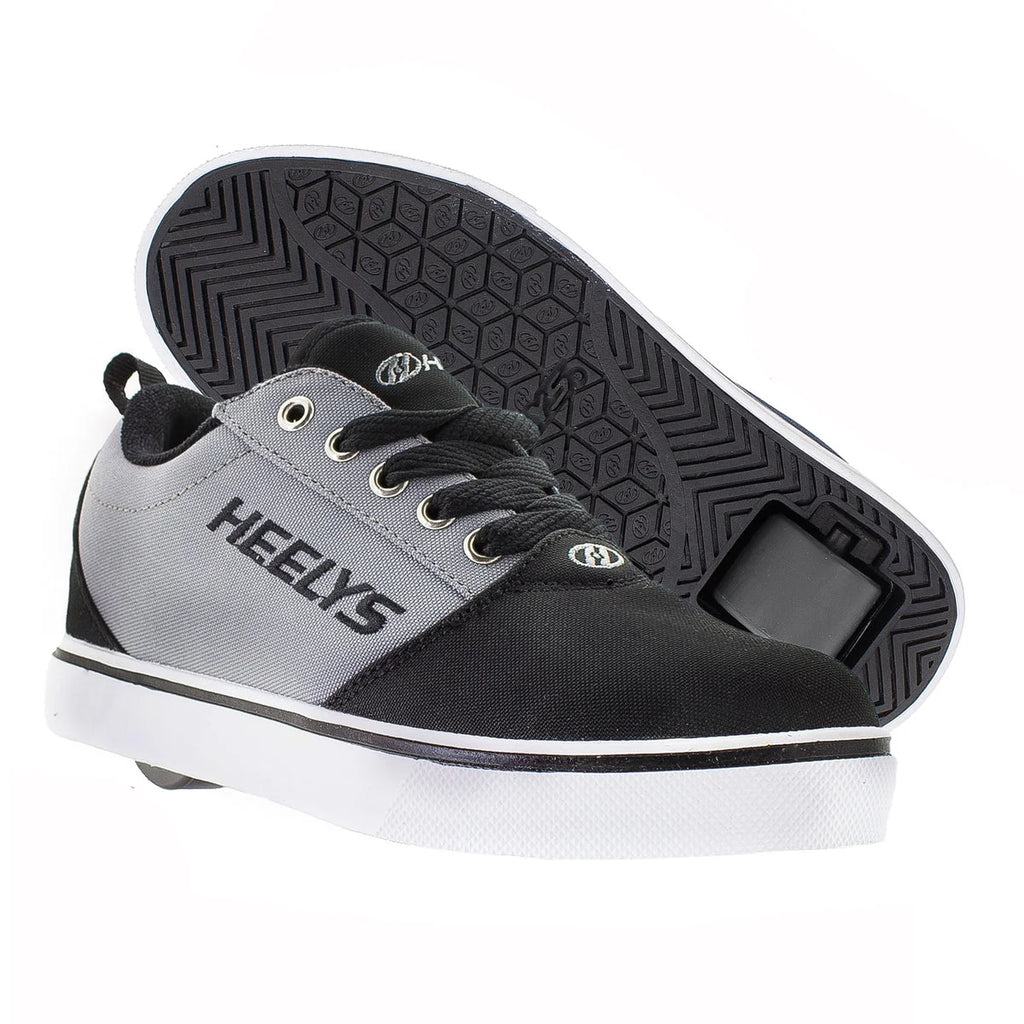 Black Grey Wheeled Shoe B323
