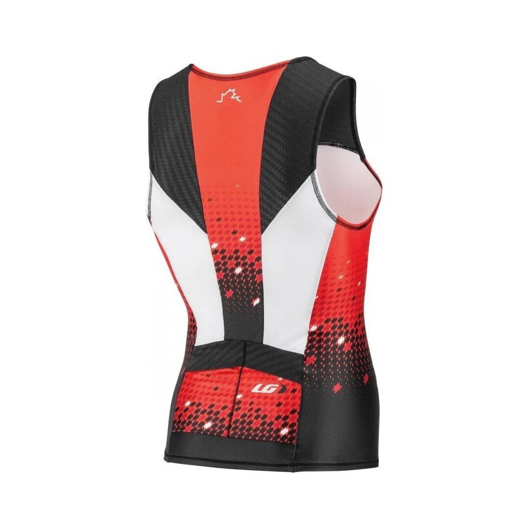 Men's Sleeveless Tri Course Black Flame Carmin S330875