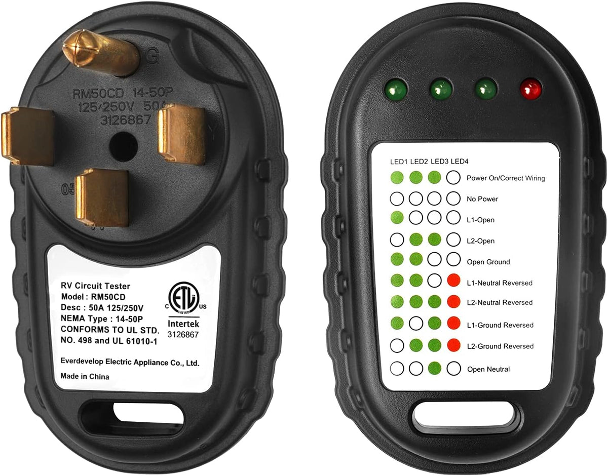 50 Amp Surge Protector with LED Indicator Light F83875