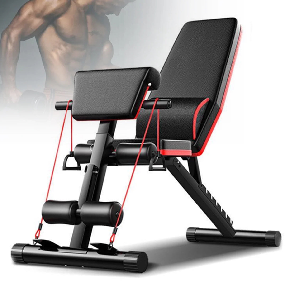 Adjustable Weight Bench with Adjustable Backrest O9389
