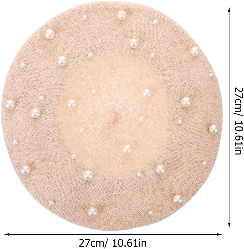 Beige Cashmere Wool Beret N948