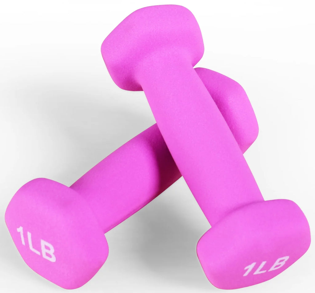 1 lbs Pair Vinyl Coated Dumbbells F163481
