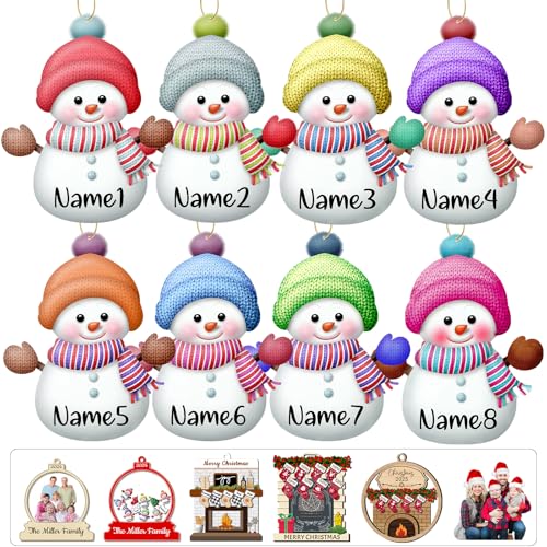 Wooden Christmas Ornament with Name Picture G8681