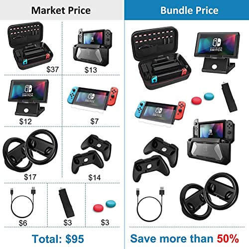 12 in 1 Switch Accessories Bundle Black S643943