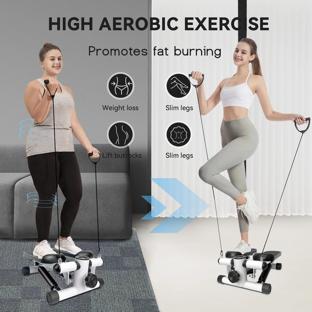 Black Steppers for Exercise with Resistance Bands E574
