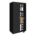Black Fixed Shelf Cabinet 36 inch x 18 inch x 72 inch C70750
