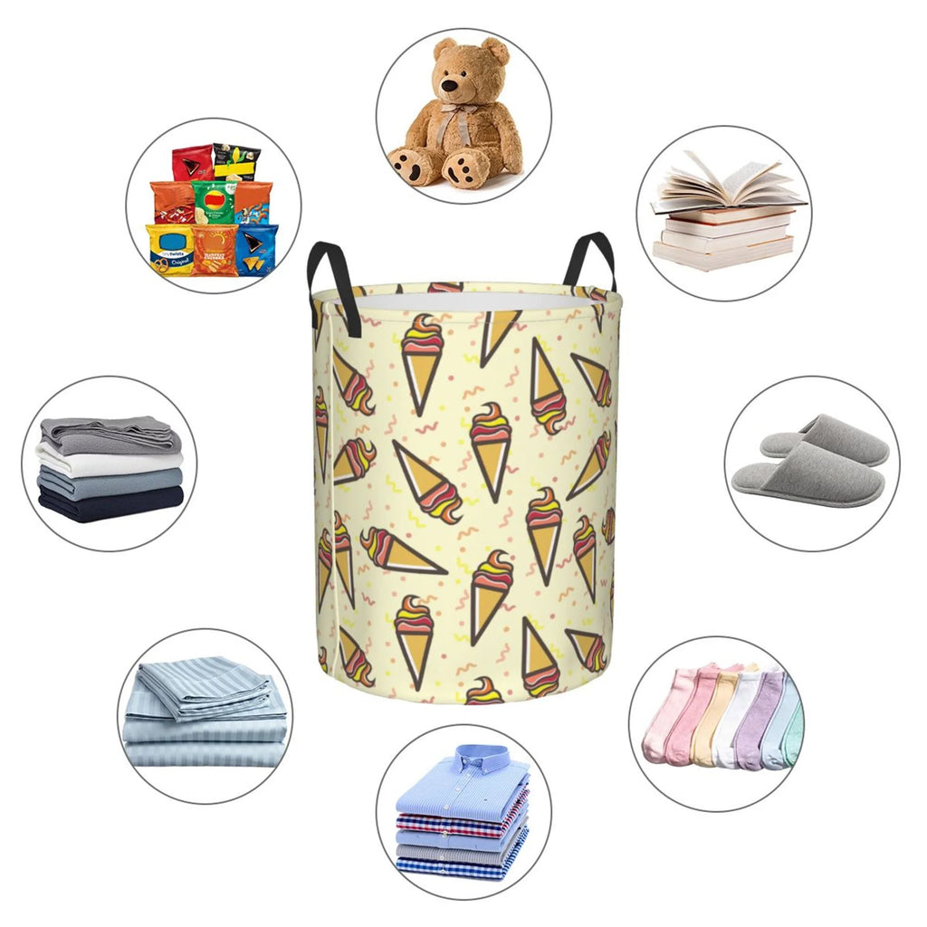 Waterproof Laundry Hamper with Handle J276811