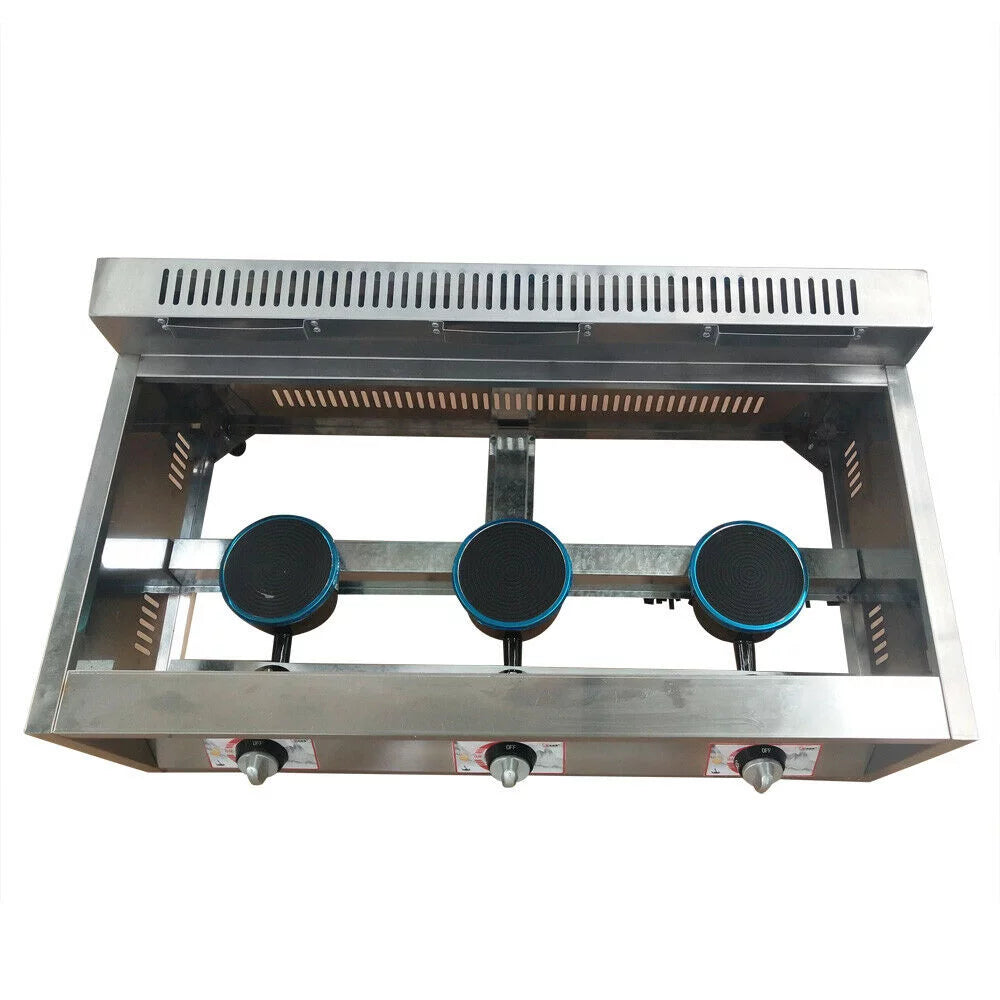 18L Propane NG Gas Fryer 3 Pan N65746