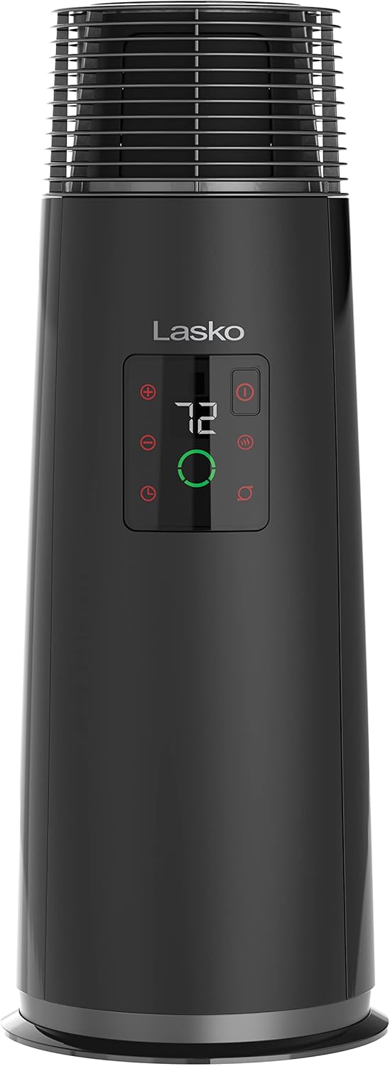 Black 1500W Oscillating Ceramic Tower Heater F245